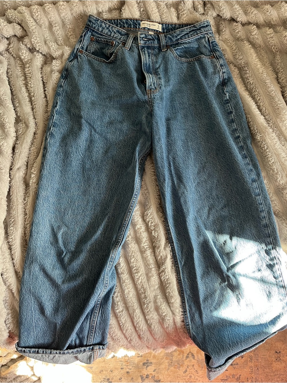 Abercrombie & Fitch Relaxed Blue Boyfriend Jeans